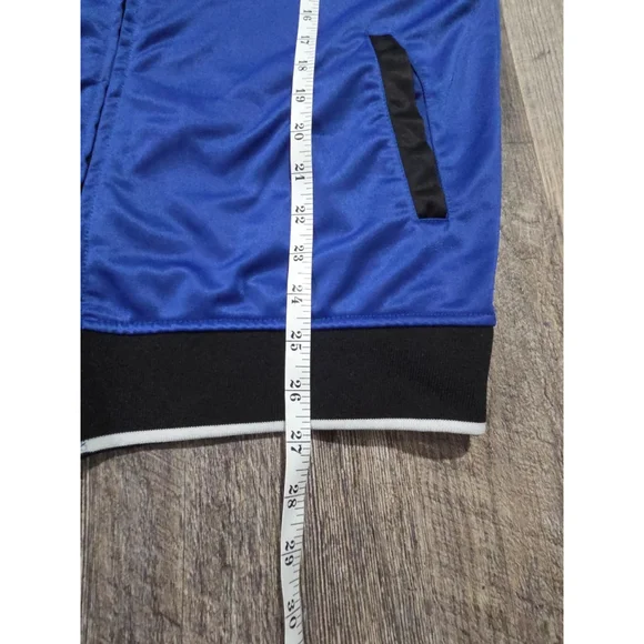 Manchester United Sweat Suit Jacket Men's Medium Black & Blue MUFC Futbol Soccer - Picture 6 of 9